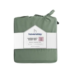 Havenstay Sheets, Queen, Green