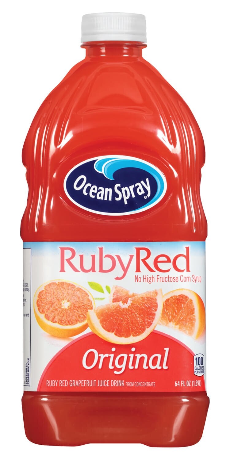 slide 1 of 1, Ocean Spray Ruby Red Grapefruit Juice, 64 oz