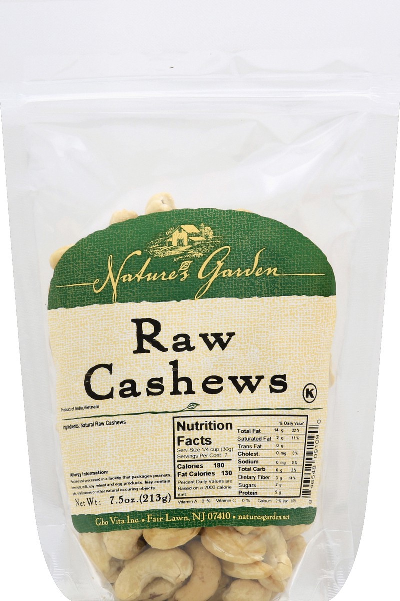 slide 2 of 2, Nature's Garden Cashews 7.5 oz, 7.5 oz