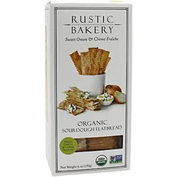 Rustic Bakery Sweet Onion & Creme Fraiche Sourdough Flatbread Crackers