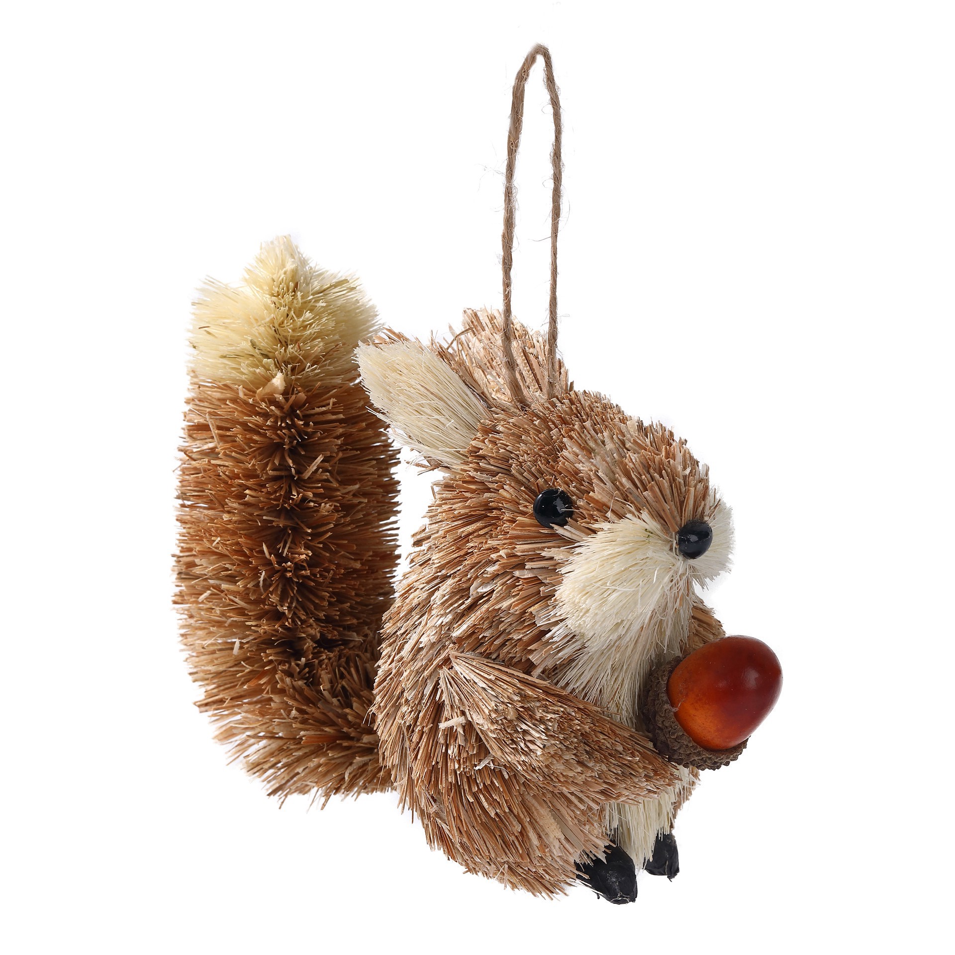 slide 2 of 3, 4" Squirrel With Acorn Decorative Natural Ornament By Ashland, 4 in