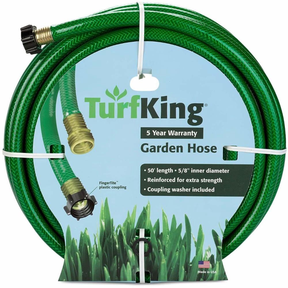slide 1 of 1, Turfking Garden Hose - 50-Foot - Green, 1 ct