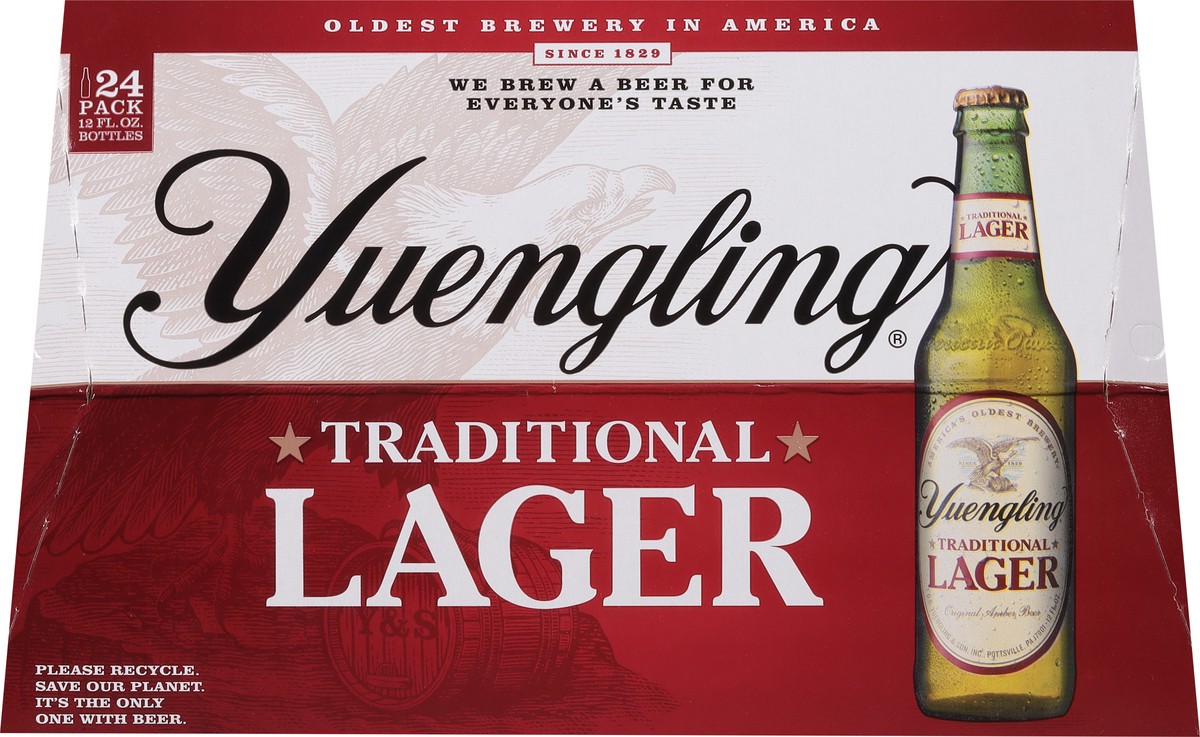 slide 4 of 9, Yuengling Traditional Lager Beer 24 - 12 fl oz Bottles, 24 ct; 12 fl oz