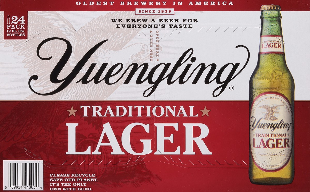 slide 6 of 9, Yuengling Traditional Lager Beer 24 - 12 fl oz Bottles, 24 ct; 12 fl oz