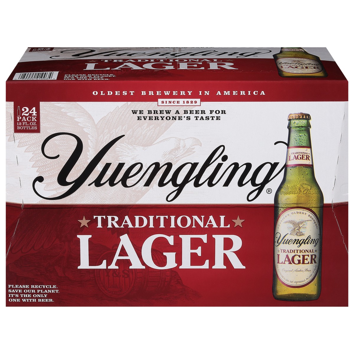 slide 1 of 9, Yuengling Traditional Lager Beer 24 - 12 fl oz Bottles, 24 ct; 12 fl oz