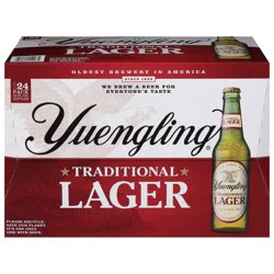 Yuengling Traditional Lager Beer 24 - 12 fl oz Bottles