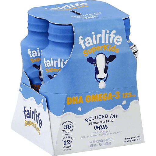 slide 2 of 2, fairlife SuperKids 2% Reduced Fat Milk, 4 ct; 8 fl oz