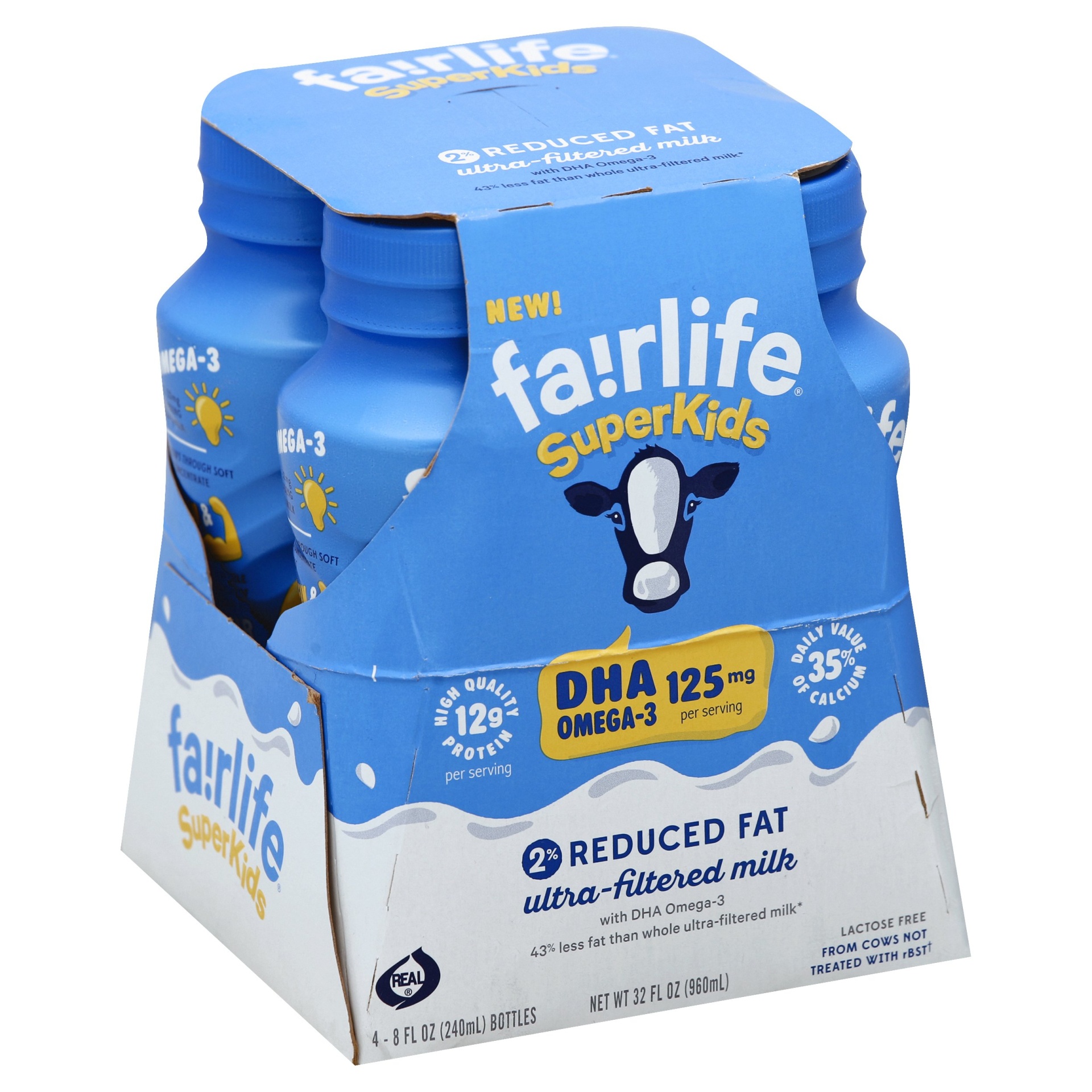 slide 1 of 2, fairlife SuperKids 2% Reduced Fat Milk, 4 ct; 8 fl oz