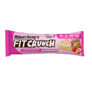 slide 1 of 1, FITCRUNCH High Protein Strawberry Strudel Baked Bar 1.62 oz, 1.62 oz