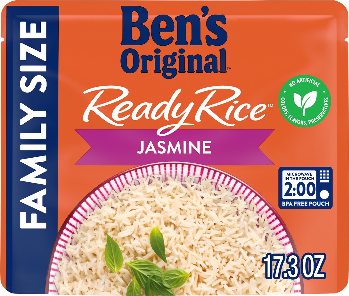 slide 4 of 5, Ben's Original Ready Rice Jasmine Family Size Rice 17.3 oz, 17.3 oz