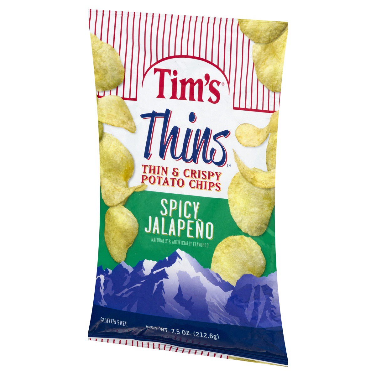 slide 5 of 9, Tims Thins Thin and Crispy Spicy Jalapeno Potato Chips 7.5 oz, 7.5 oz