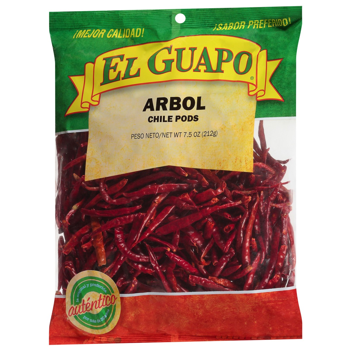 slide 6 of 9, El Guapo Chile Pods Arbol, 7.5 oz