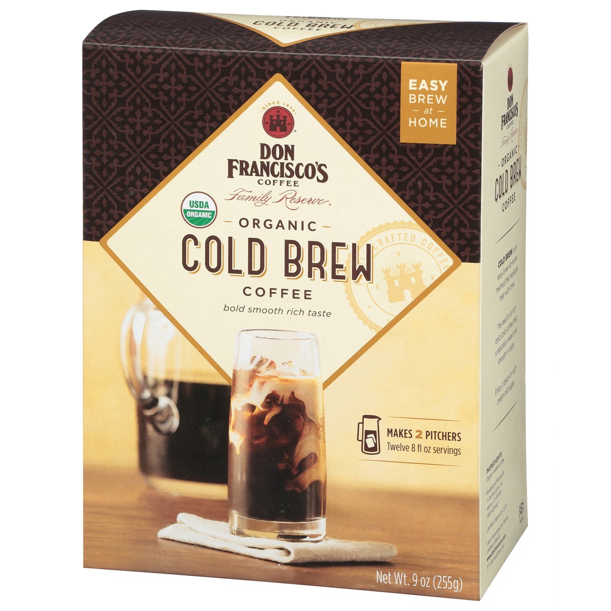 slide 3 of 14, Don Francisco's Family Reserve Cold Brew Organic Coffee - 9 oz, 9 oz