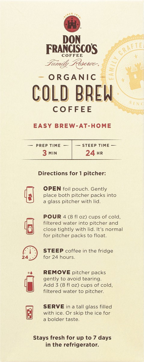 slide 10 of 14, Don Francisco's Family Reserve Cold Brew Organic Coffee - 9 oz, 9 oz