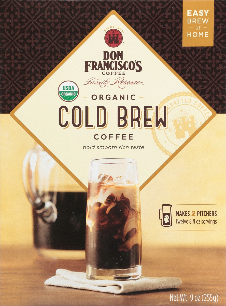 slide 11 of 14, Don Francisco's Family Reserve Cold Brew Organic Coffee - 9 oz, 9 oz