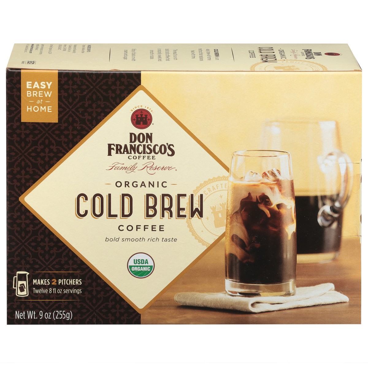 slide 2 of 14, Don Francisco's Family Reserve Cold Brew Organic Coffee - 9 oz, 9 oz