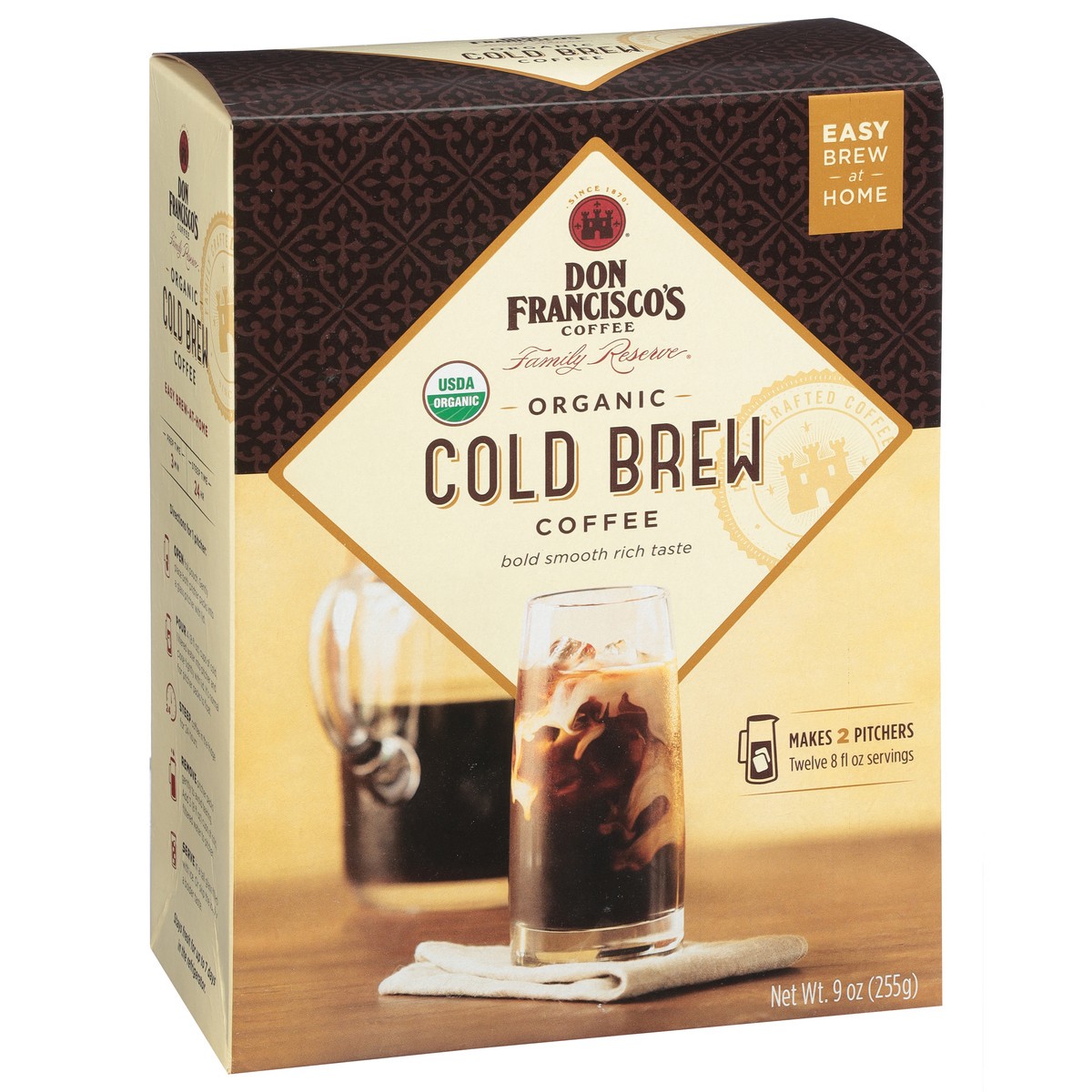 slide 6 of 14, Don Francisco's Family Reserve Cold Brew Organic Coffee - 9 oz, 9 oz