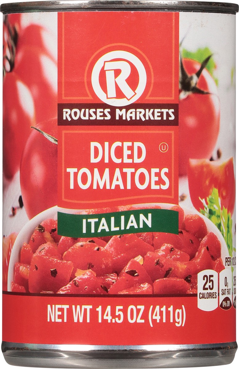 slide 8 of 11, Rouses Markets Italian Diced Tomatoes 14.5 oz, 14.5 oz