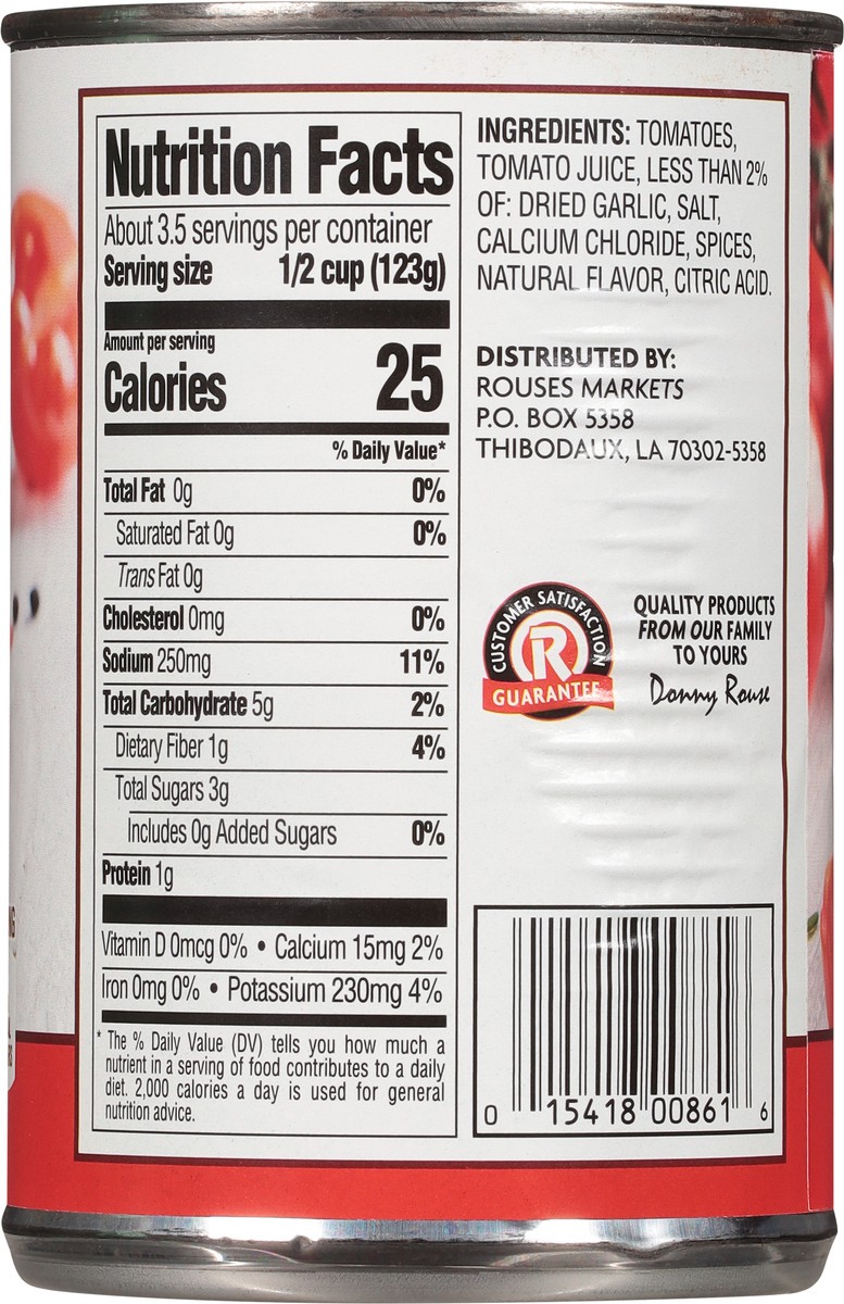 slide 11 of 11, Rouses Markets Italian Diced Tomatoes 14.5 oz, 14.5 oz