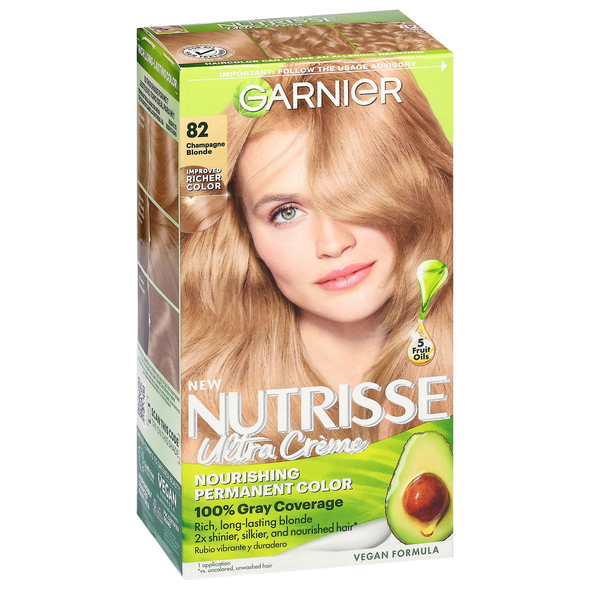 slide 2 of 11, Garnier Champagne Blonde 82 Ultra Creme Permanent Hair Color 1 ea, 1 ct