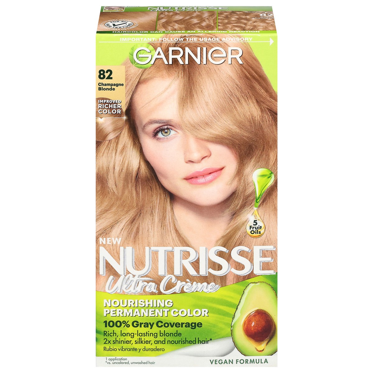 slide 1 of 11, Garnier Champagne Blonde 82 Ultra Creme Permanent Hair Color 1 ea, 1 ct