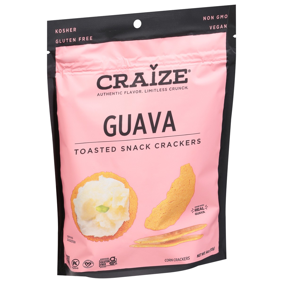 slide 8 of 9, Craize Snack Toasted Guava Toasted Corn Crackers 4 oz, 4 oz