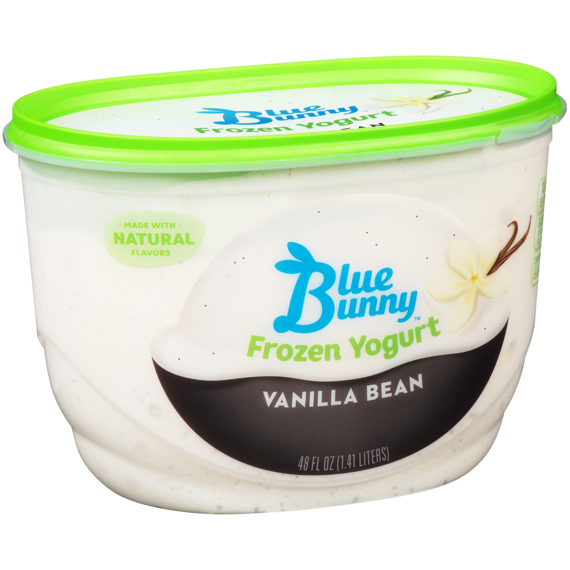 slide 1 of 4, Blue Bunny Frozen Yogurt, Vanilla Bean, 56 oz