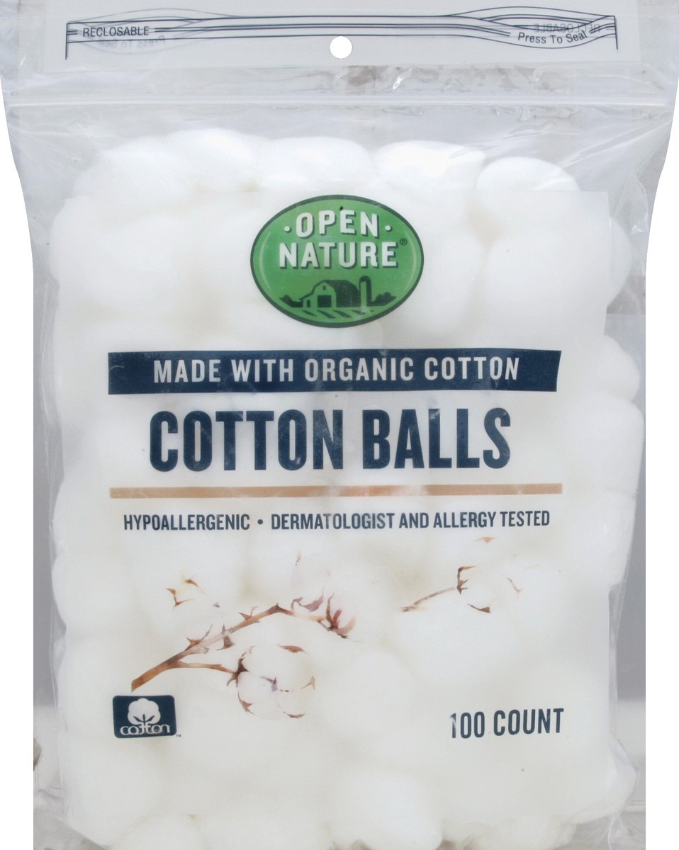slide 2 of 3, Opn Nat Cotton Balls Organic, 100 ct