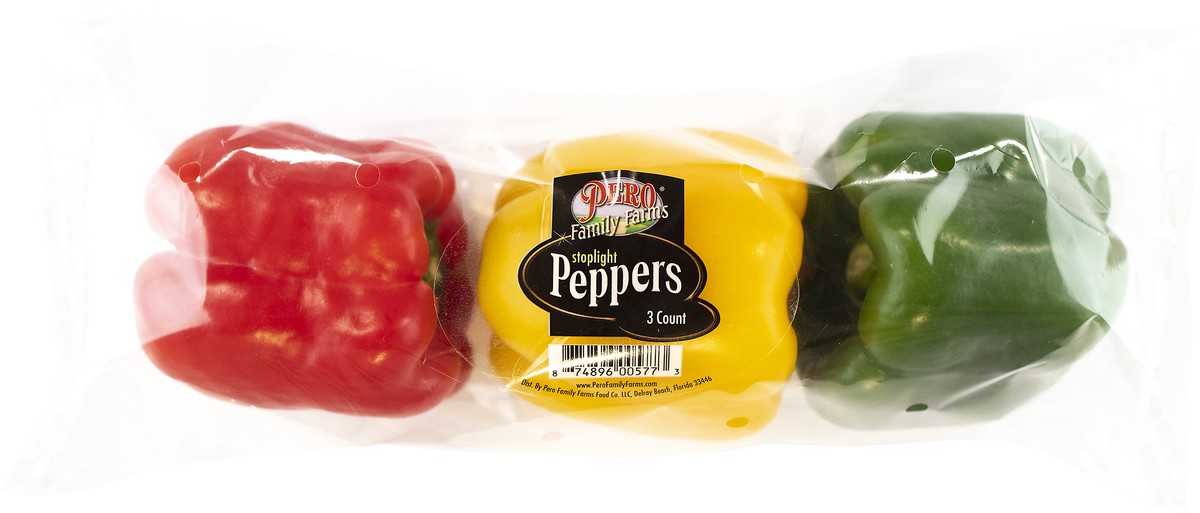 slide 1 of 8, Pero Stoplight Peppers 3 ea, 3 ct