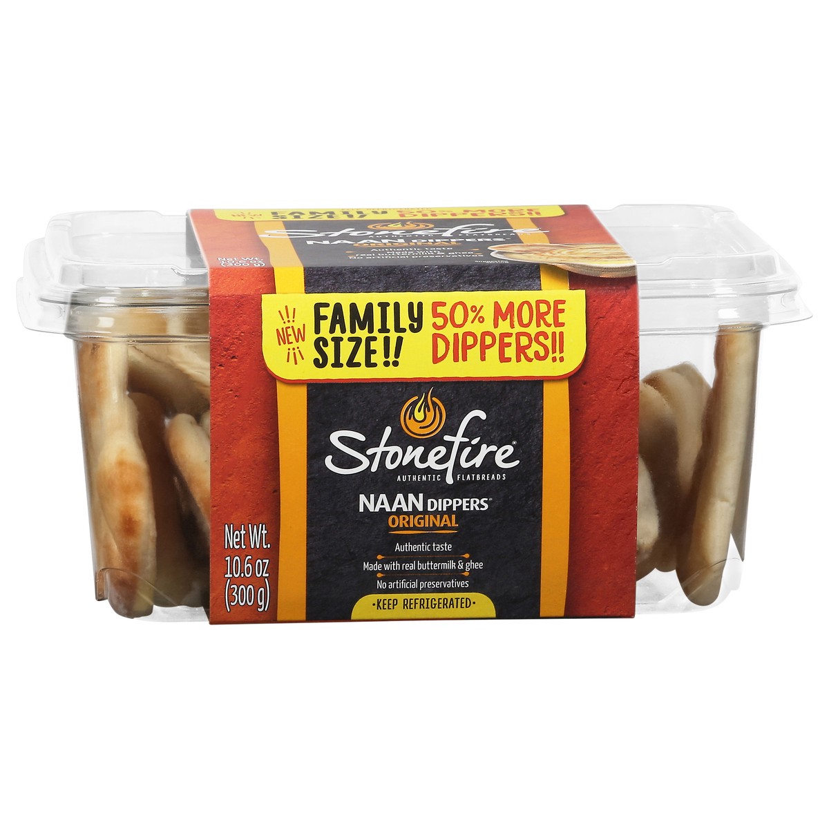 slide 1 of 2, Stonefire Original Naan Dippers Family Pack, 10.6 oz