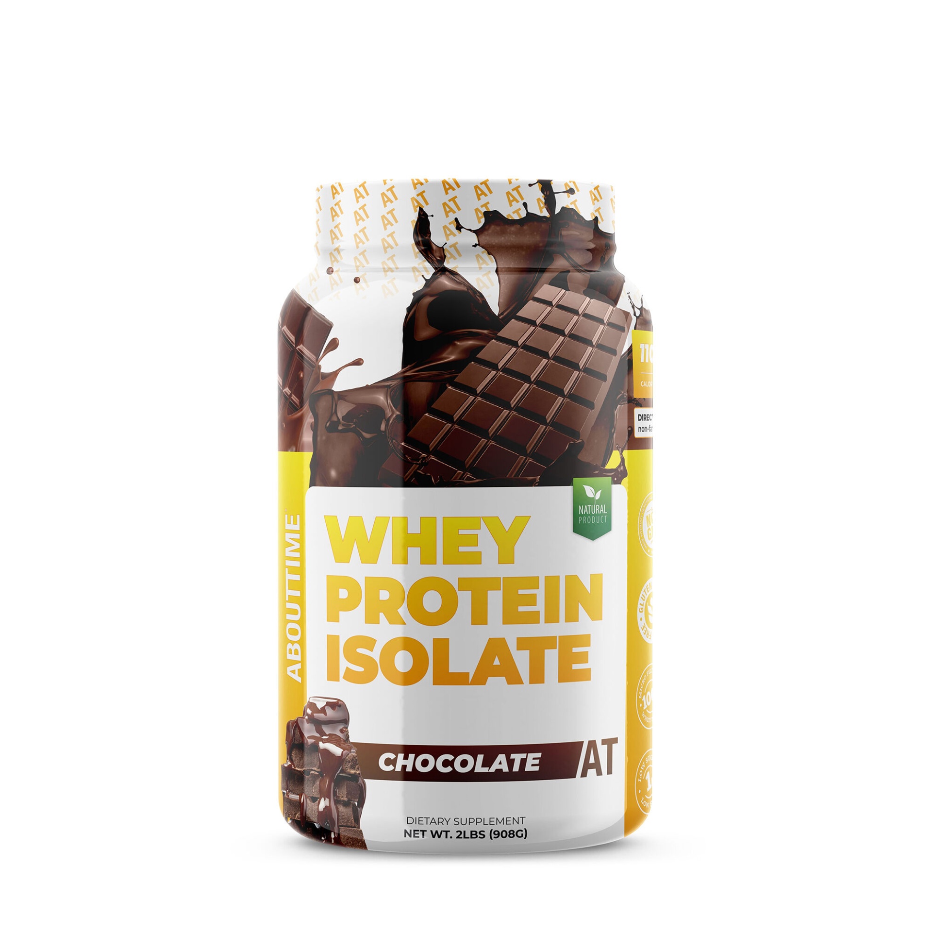slide 1 of 1, About Time Whey Isolate Protein Powder - Chocolate, 2 lb