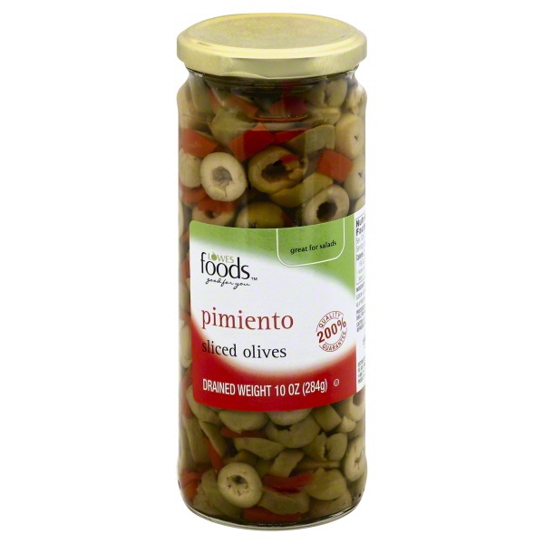 slide 1 of 1, Lowes Foods Pimento Sliced Olives, 10 oz