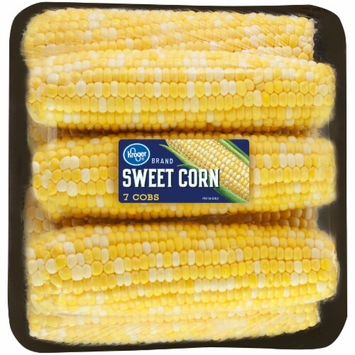 slide 1 of 1, Kroger Packaged Sweet Corn, 7 ct