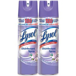 Lysol Disinfectant Spray, Sanitizing and Antibacterial Spray, For Disinfecting and Deodorizing, Early Morning Breeze, 19 Fl. Oz (Pack of 2)