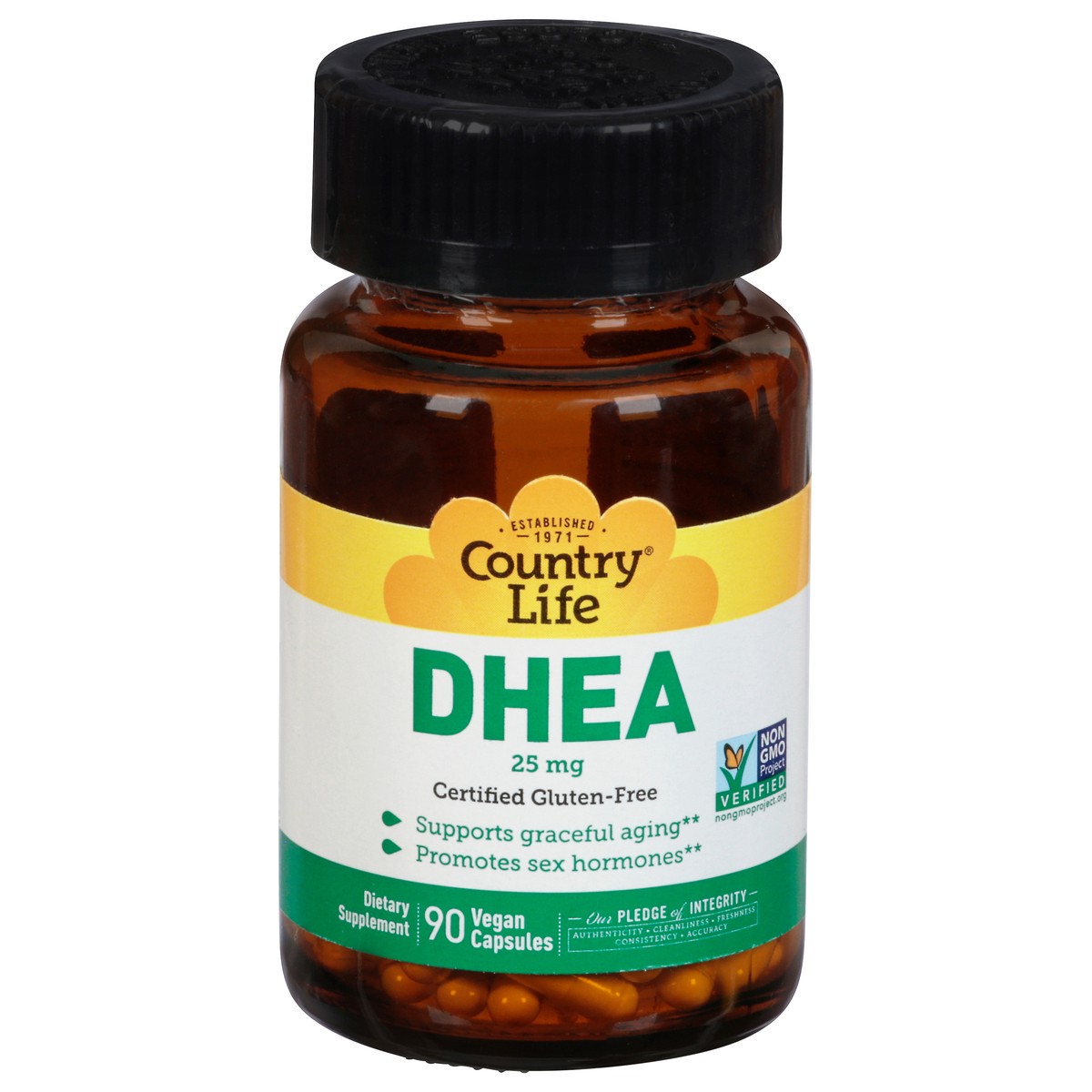 slide 1 of 1, Country Life Biochem DHEA 25mg Caps, 90 ct