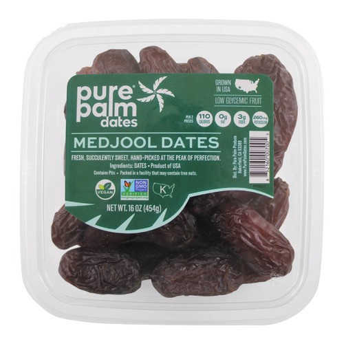 slide 1 of 1, Pure Palm® medjool dates, 1 lb