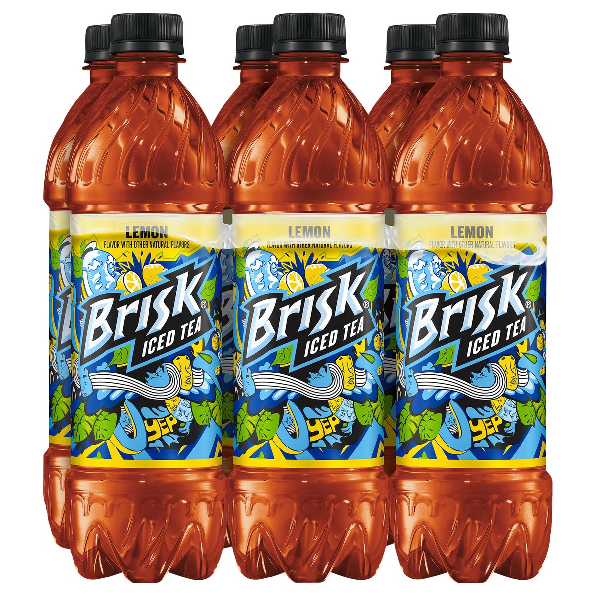 slide 1 of 3, Brisk Iced Tea, 16.9 fl oz