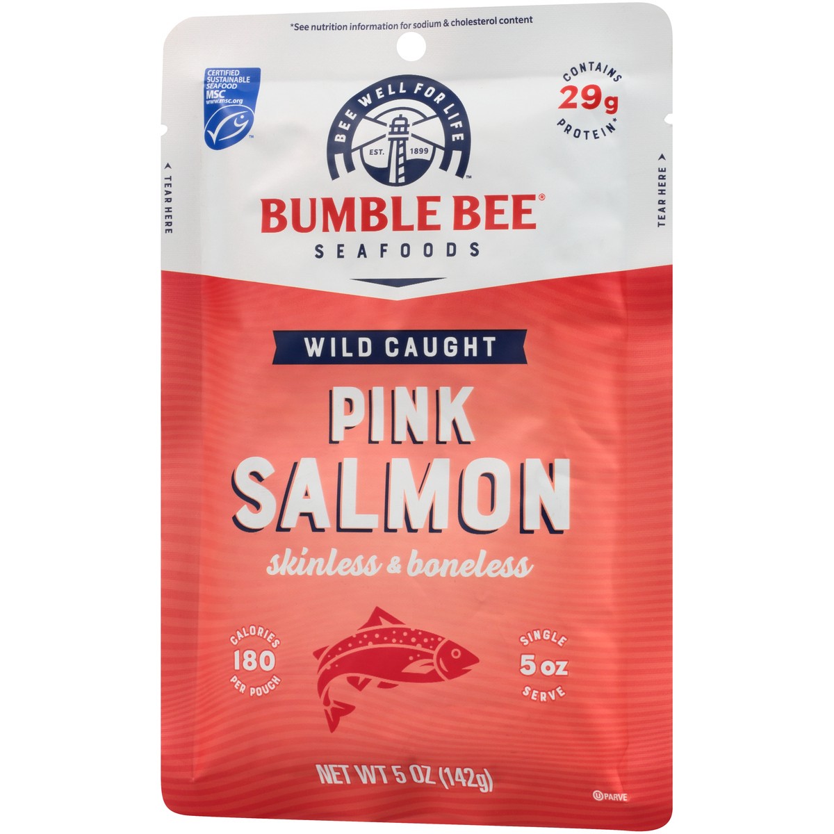 slide 3 of 8, Bumble Bee Pink Salmon, Wild Caught, Skinless & Boneless, 5 oz