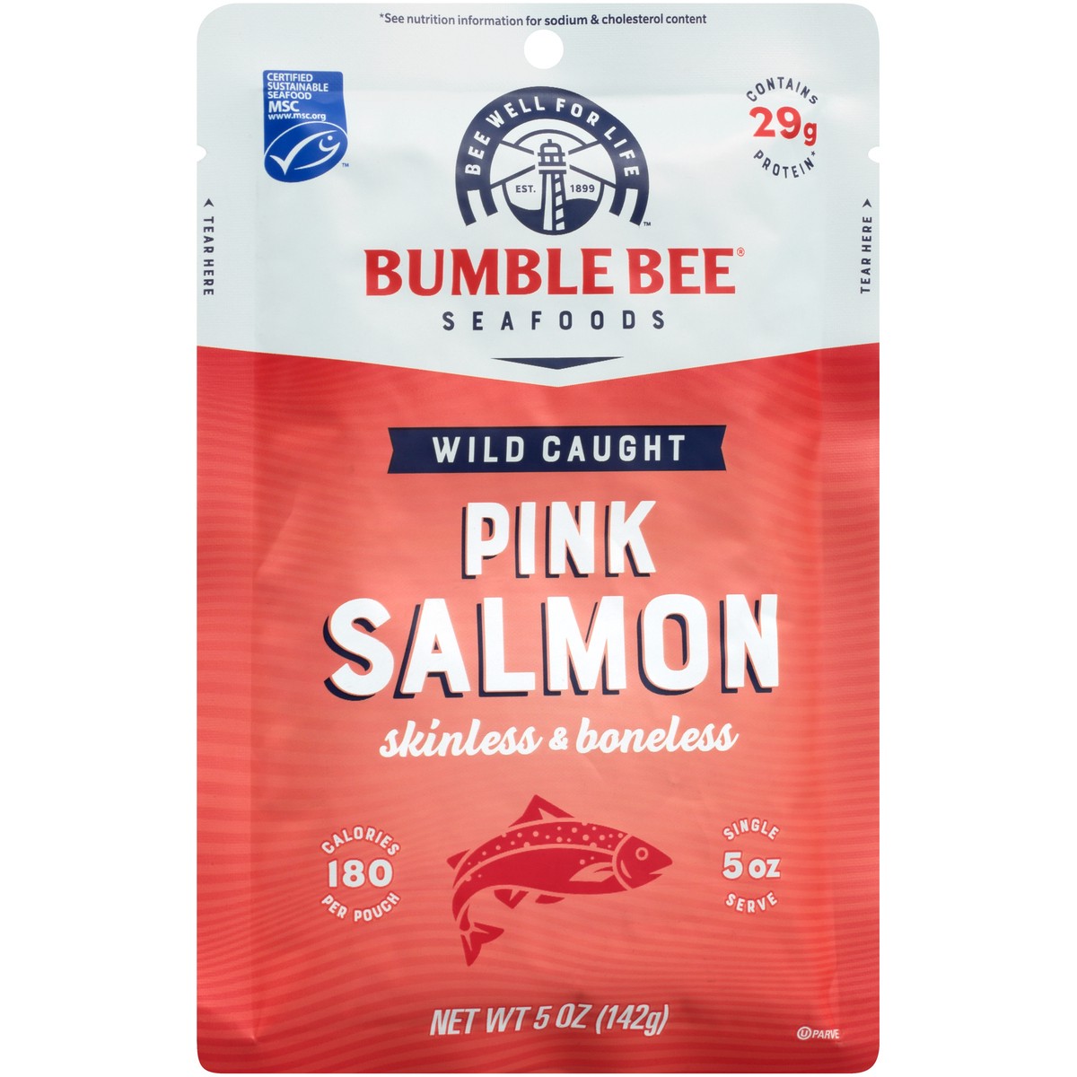 slide 1 of 8, Bumble Bee Pink Salmon, Wild Caught, Skinless & Boneless, 5 oz