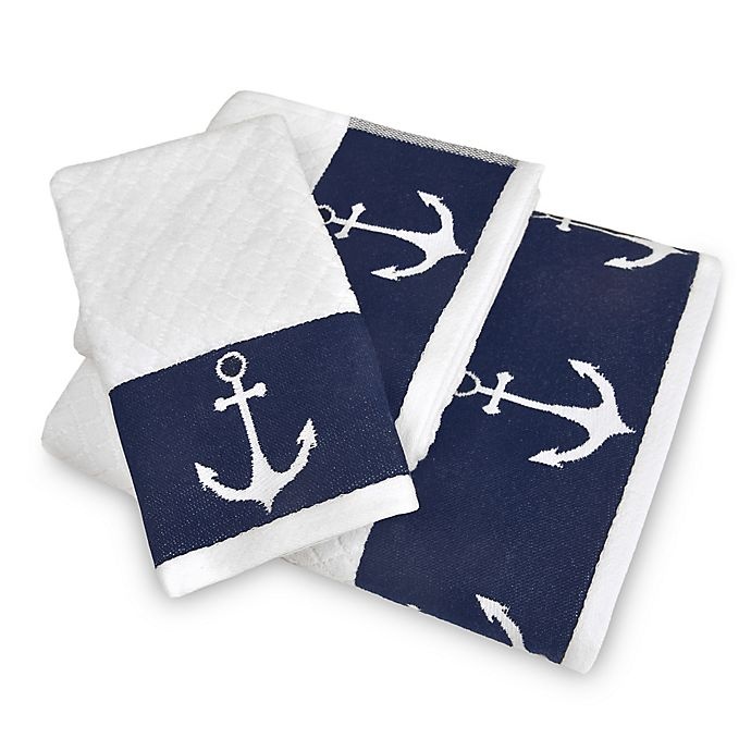 slide 1 of 1, Lamont Home Anchors Away Fingertip Towel, 1 ct