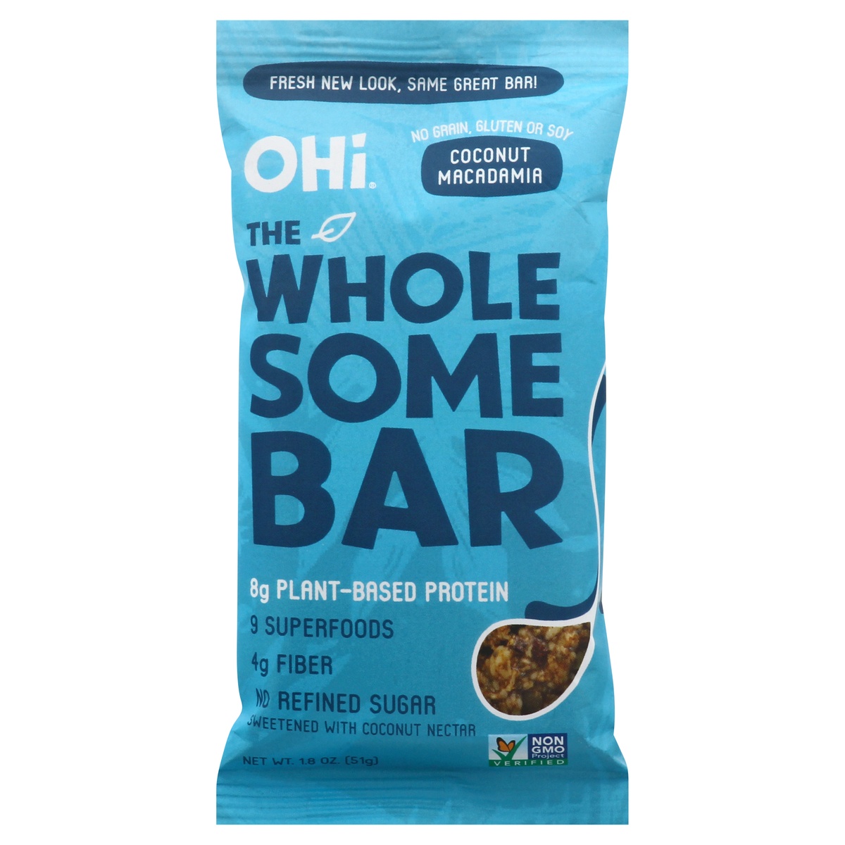 slide 1 of 10, OHi Chocolate Espresso Superfood Bar, 1.8 oz