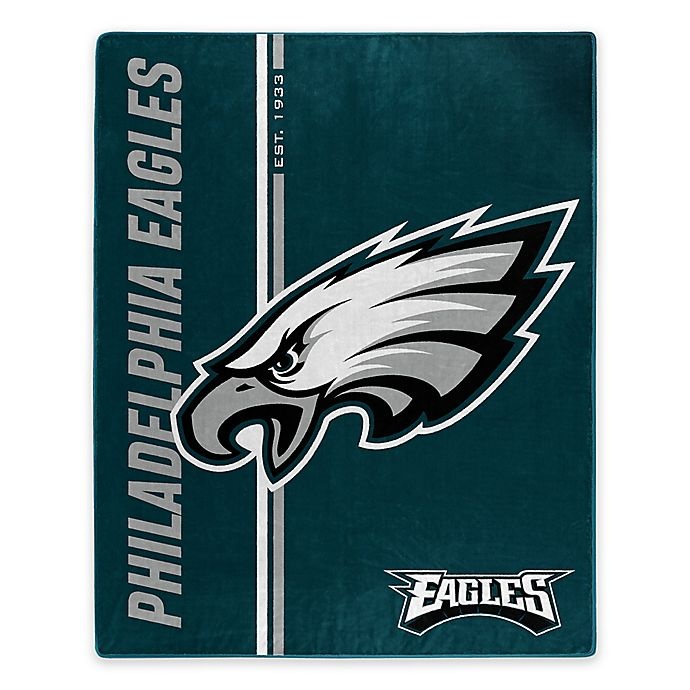 slide 1 of 1, NFL Philadelphia Eagles Royal Plush Raschel Throw, 1 ct