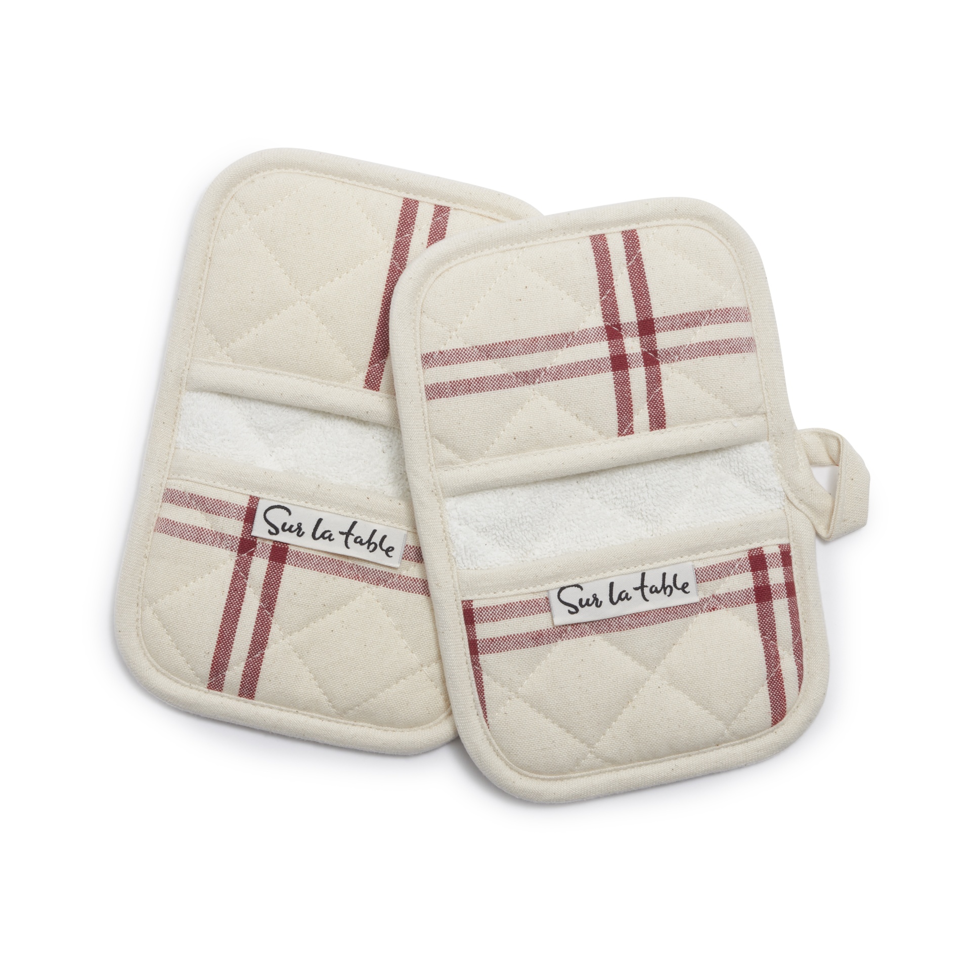 slide 1 of 1, Sur La Table Double Windowpane Mini Mitts, 2 ct