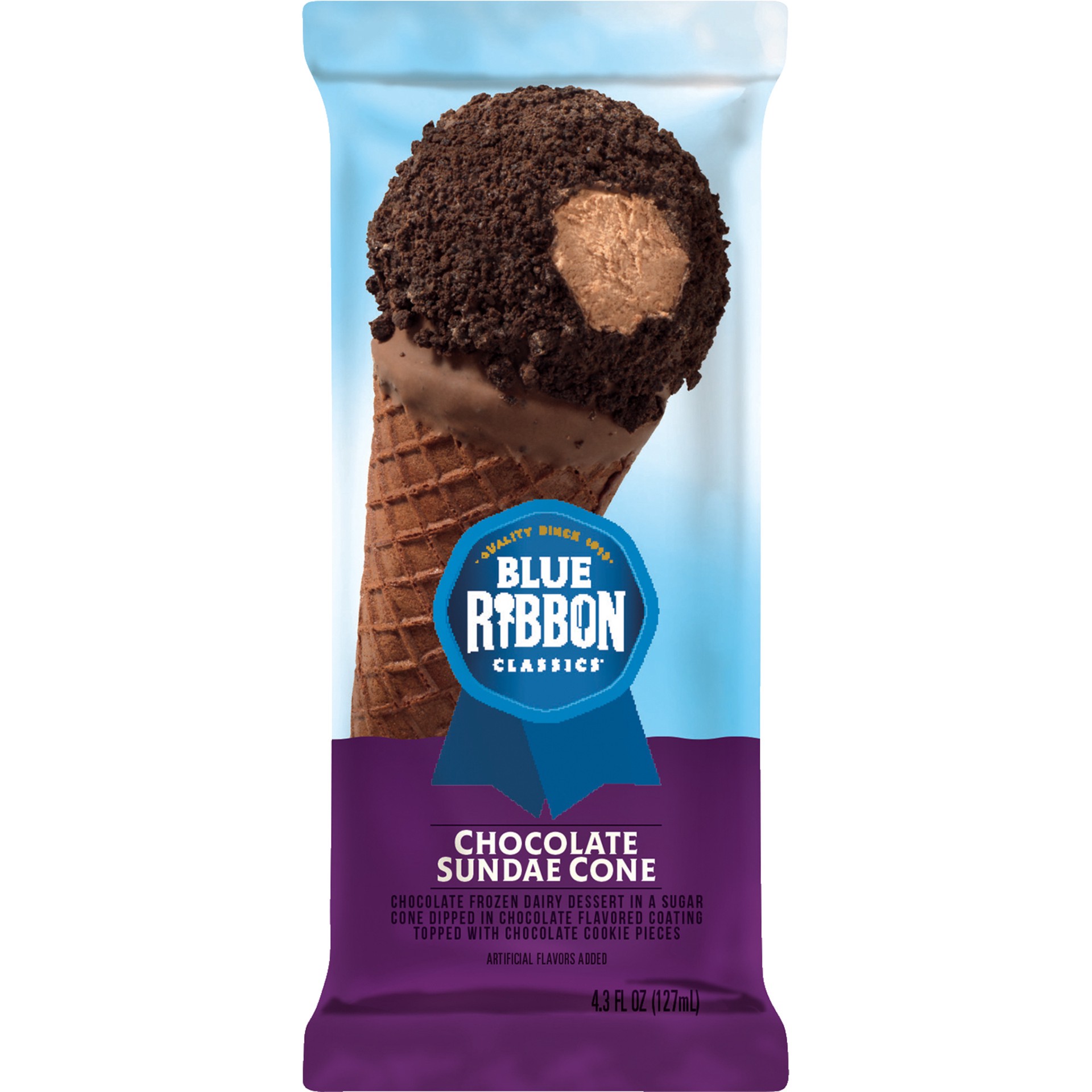 slide 1 of 3, Blue Ribbon Classics Chocolate Sundae Cone, 4.30 fl oz