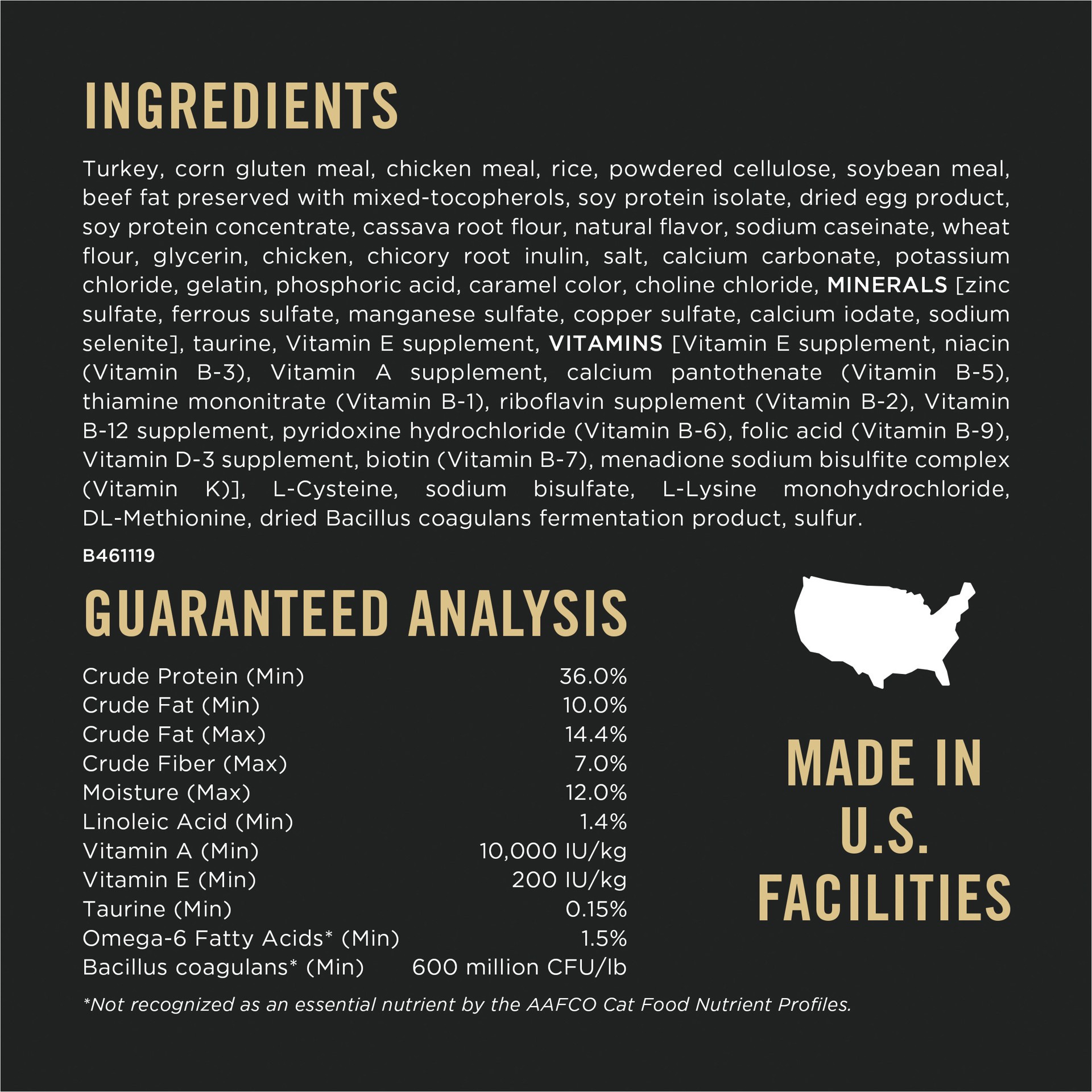 slide 6 of 9, Purina Pro Plan Hairball Management, Indoor Cat Food, Turkey and Rice Formula, 3.5 lb
