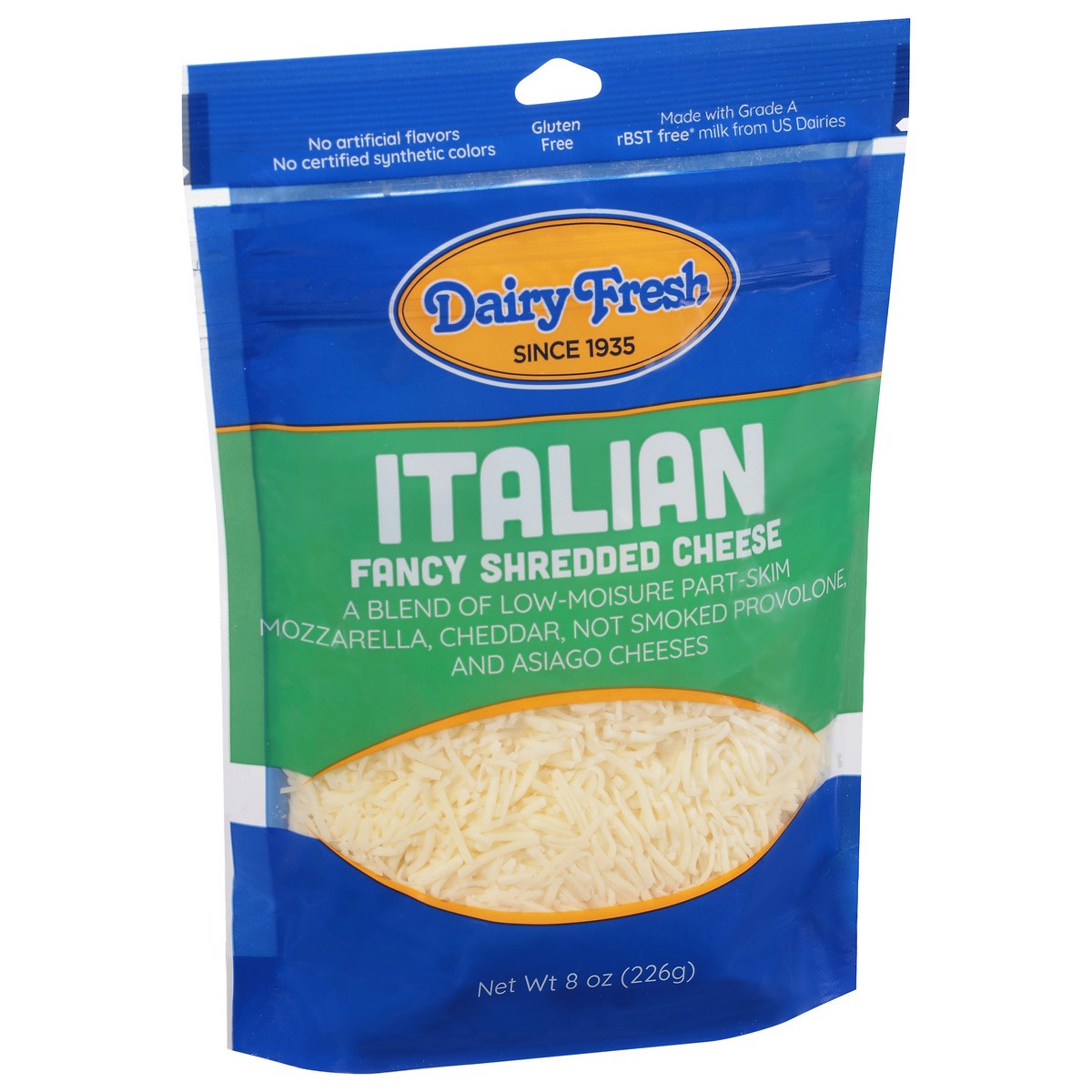 slide 14 of 14, Dairy Fresh Italian Fancy Shredded Cheese 8 oz, 8 oz