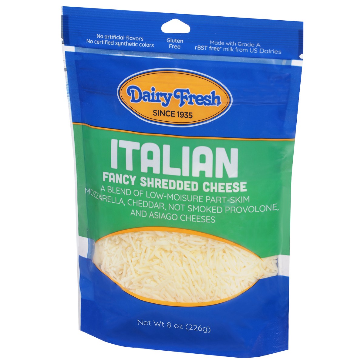 slide 6 of 14, Dairy Fresh Italian Fancy Shredded Cheese 8 oz, 8 oz