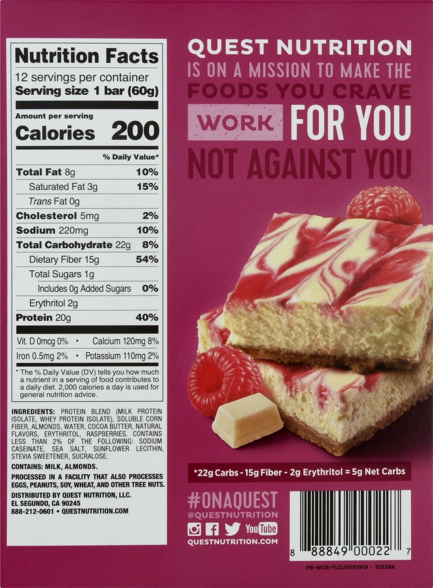 slide 5 of 9, Quest Protein Bar, 12 ct