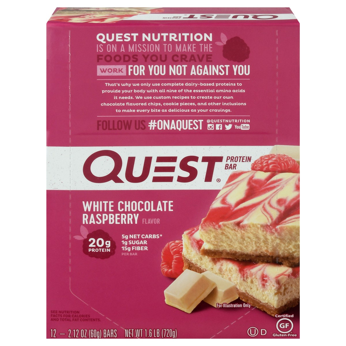 slide 1 of 9, Quest Protein Bar, 12 ct