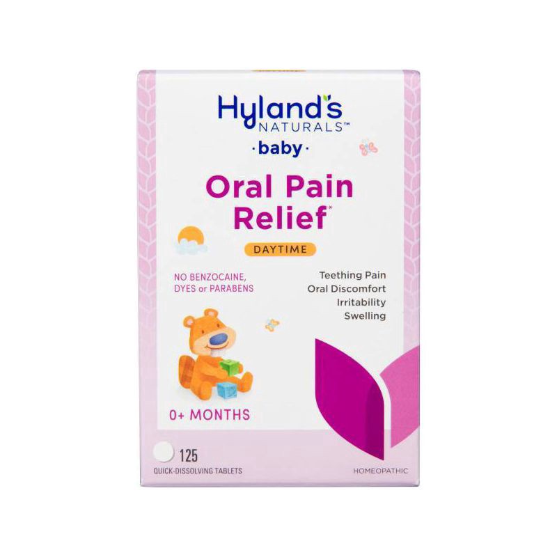 slide 1 of 4, Hyland's's Baby Daytime Oral Pain Relief, 125 ct